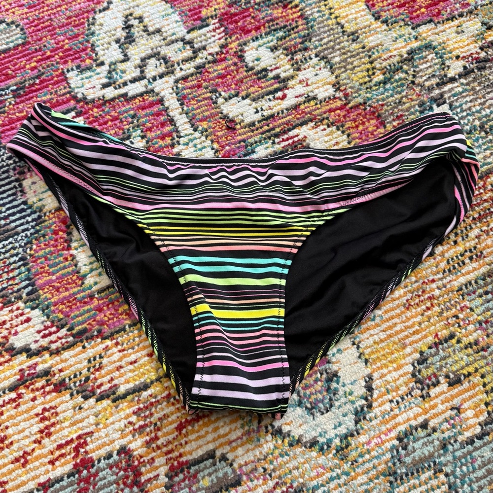 Victoria's Secret Multicolor Striped Bikini Bottom - Picture 2 of 4